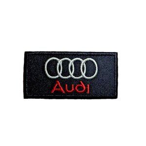 Audi Racing Motorsports Black Logo 2.5in Patch Iron / Sew-On